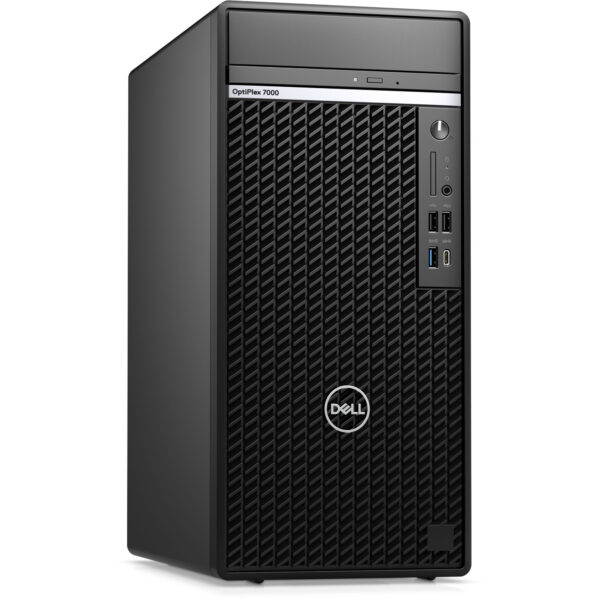Dell OptiPlex 7000 Tower, Intel Core i7-12700, 8GB (1X8GB) DDR5, M.2 2230 512GB PCIe NVMe SSD, DOS, 3Yrs Warranty