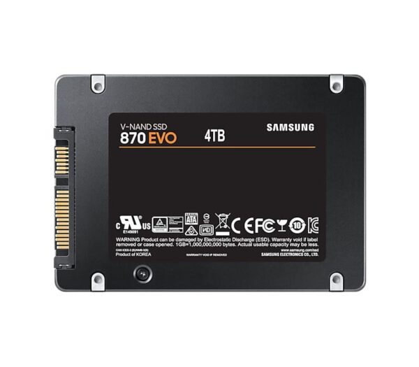 Samsung SSD 870 EVO 4TB 2.5 inches Internal – MZ-77E4T0BW